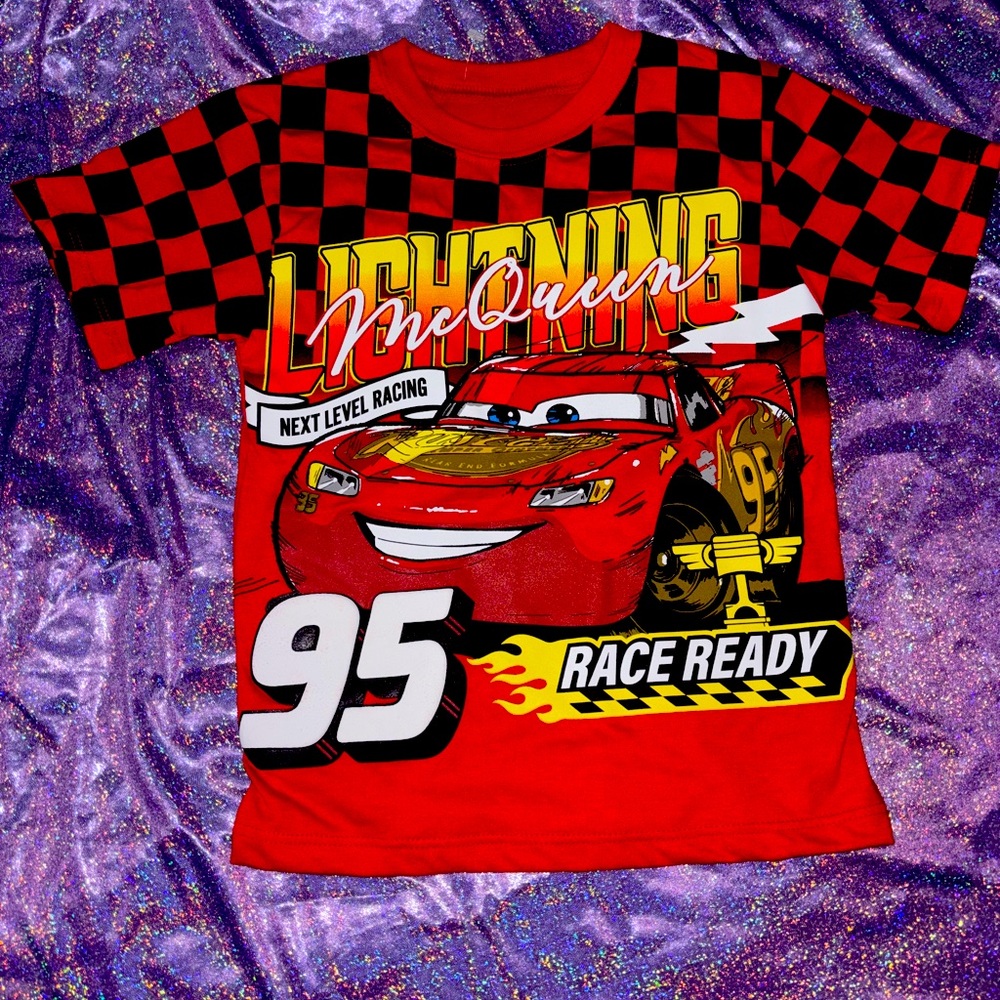 Boys Lightning McQueen shirt